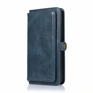 iPhone X hoesje - Bookcase - Afneembaar 2 in 1 - Backcover - Pasjeshouder - Portemonnee - Kunstleer - Blauw