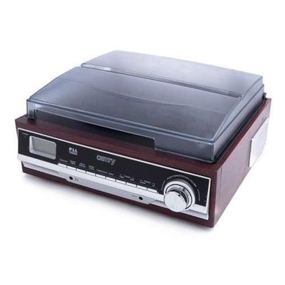 Camry Premium CR1113 Draaitafel met riemaandrijving Zwart, Chroom, Hout Semiautomatisch