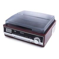 Camry Premium CR1113 Draaitafel met riemaandrijving Zwart, Chroom, Hout Semiautomatisch