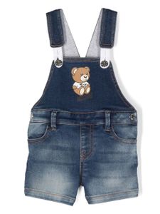 Moschino Kids salopette Teddy Bear en jean - Bleu