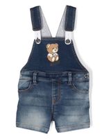 Moschino Kids salopette Teddy Bear en jean - Bleu - thumbnail