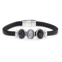 Qoss Zwarte Armband Demi Antraciet - Maat M