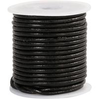Creativ Company Leerkoord, dikte 2 mm, zwart, 10 m/ 1 rol