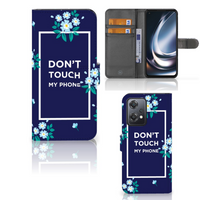 OnePlus Nord CE 2 Lite Portemonnee Hoesje Flowers Blue DTMP - thumbnail