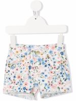 Miss Grant Kids short à fleurs - Blanc