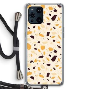 Terrazzo N°13: Oppo Find X3 Transparant Hoesje met koord