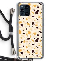 Terrazzo N°13: Oppo Find X3 Transparant Hoesje met koord Terrazzo N°13: Oppo Find X3 Transparant Hoesje met koord