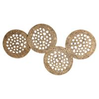 Geoffe Goud Gegoten Aluminium Wandpaneel