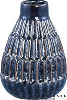 Fles ryer blue keramiek strip rond l - thumbnail