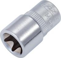 HAZET Dopsleutel 850-E12 · 1/4 inch (6,3 mm) vierkant hol · Buiten-TORX®-profiel · SW E12