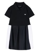 Emporio Armani Kids robe-polo à motif GG - Bleu