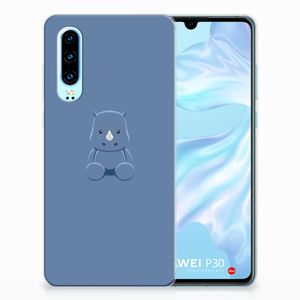 Huawei P30 Telefoonhoesje met Naam Baby Rhino