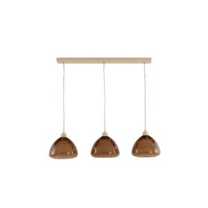 Light & Living - Hanglamp BISHO - 94x26x19cm - Bruin