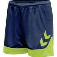 Hummel Lead Shorts - Navy/Groen Vrouw - thumbnail