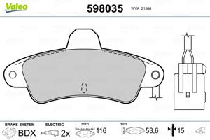 Valeo Remblokset 598035