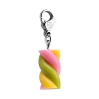 Bedel met Marshmallow Chirurgisch staal 316L/Fimo Bedelarmbanden