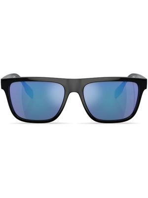 Burberry Eyewear lunettes de soleil carrées à logo imprimé - Noir