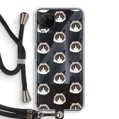 It's a Purrr Case: Huawei P40 Lite Transparant Hoesje met koord
