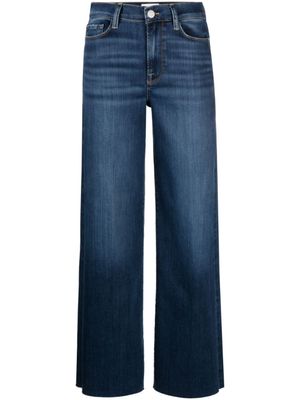 FRAME jean droit à taille mi-haute - Bleu
