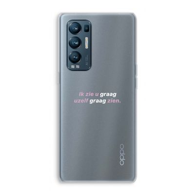 uzelf graag zien: Oppo Find X3 Neo Transparant Hoesje