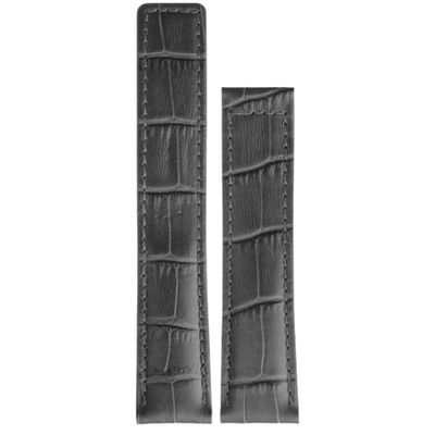 Horlogeband Tag Heuer FC6336 Krokodillenleer Grijs 19mm