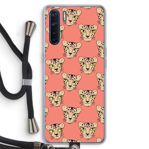 Tijger: Oppo A91 Transparant Hoesje met koord