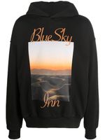 BLUE SKY INN hoodie en coton à logo - Noir