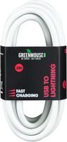 Greenmouse Lightning kabel, USB-A naar 8-pin, 2 m, wit