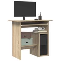 Bureau 80x45x74 cm bewerkt hout sonoma eikenkleurig