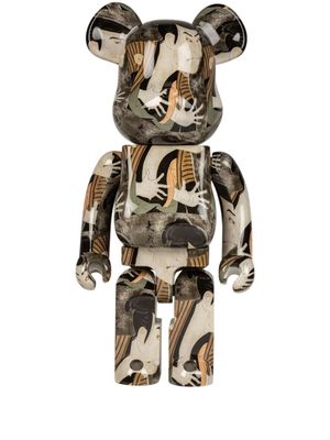 MEDICOM TOY x Toshusai Sharaku Sansei Otanioniji figurine No Ya BE@RBRICK 400% - Noir