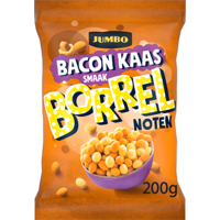 Jumbo Bacon Kaas Smaak Borrelnoten 200 g