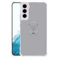 Samsung Galaxy S22 Stevig | Bumper Hoesje | Grijs Baby Olifant