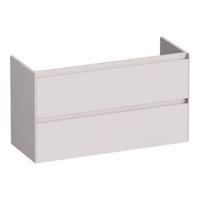 Brauer Inspire - Onderkast Ondiep - 100 cm - met 2 Softclose Lades Greeploos en 1 Sifon Uitsparing - Mat Zand