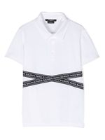 Balmain Kids logo-print polo shirt - Blanc - thumbnail