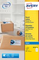 Etiket avery j8166-25 99.1x93.1mm wit 150st | 5 stuks