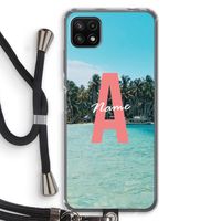 Pacific Dream: Samsung Galaxy A22 5G Transparant Hoesje met koord