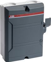BW225DP Werkschakelaar 2 polig 25A vergrendelbaar opbouw IP65 M25 2x ABB