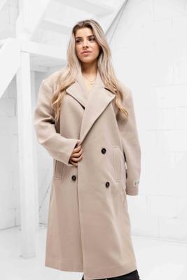 Malelions Signature Coat Winterjas Dames Bruin - Maat XS - Kleur: Bruin | Soccerfanshop