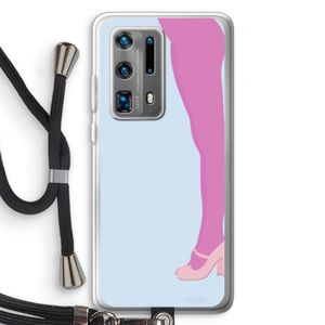 Pink panty: Huawei P40 Pro Plus Transparant Hoesje met koord