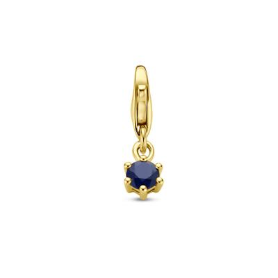 14K Geelgouden Slotbedel met September Geboortesteen - 15,5mm