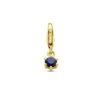 14K Geelgouden Slotbedel met September Geboortesteen - 15,5mm