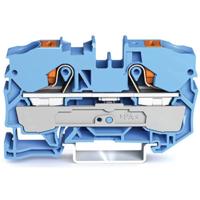 WAGO 2210-1204 Doorgangsklem 10 mm Push-In-klem Blauw 25 stuk(s)