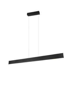 Trio Led kantoor hanglampGalway 150cm - zwart - 349710132