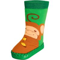 Playshoes soksloffen aap groen Maat - thumbnail