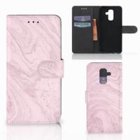 Samsung Galaxy A6 Plus 2018 | Bookcase | Marble Pink - Origineel Cadeau Vriendin