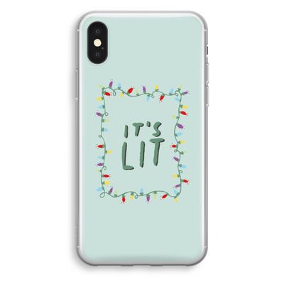 It's Lit: iPhone X Transparant Hoesje