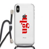 Ugh: iPhone X Transparant Hoesje met koord