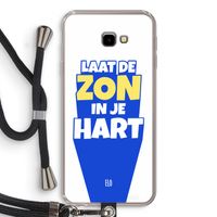 Laat de zon in je hart: Samsung Galaxy J4 Plus Transparant Hoesje met koord