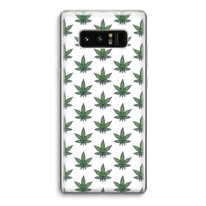Weed: Samsung Galaxy Note 8 Transparant Hoesje