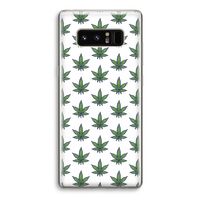 Weed: Samsung Galaxy Note 8 Transparant Hoesje